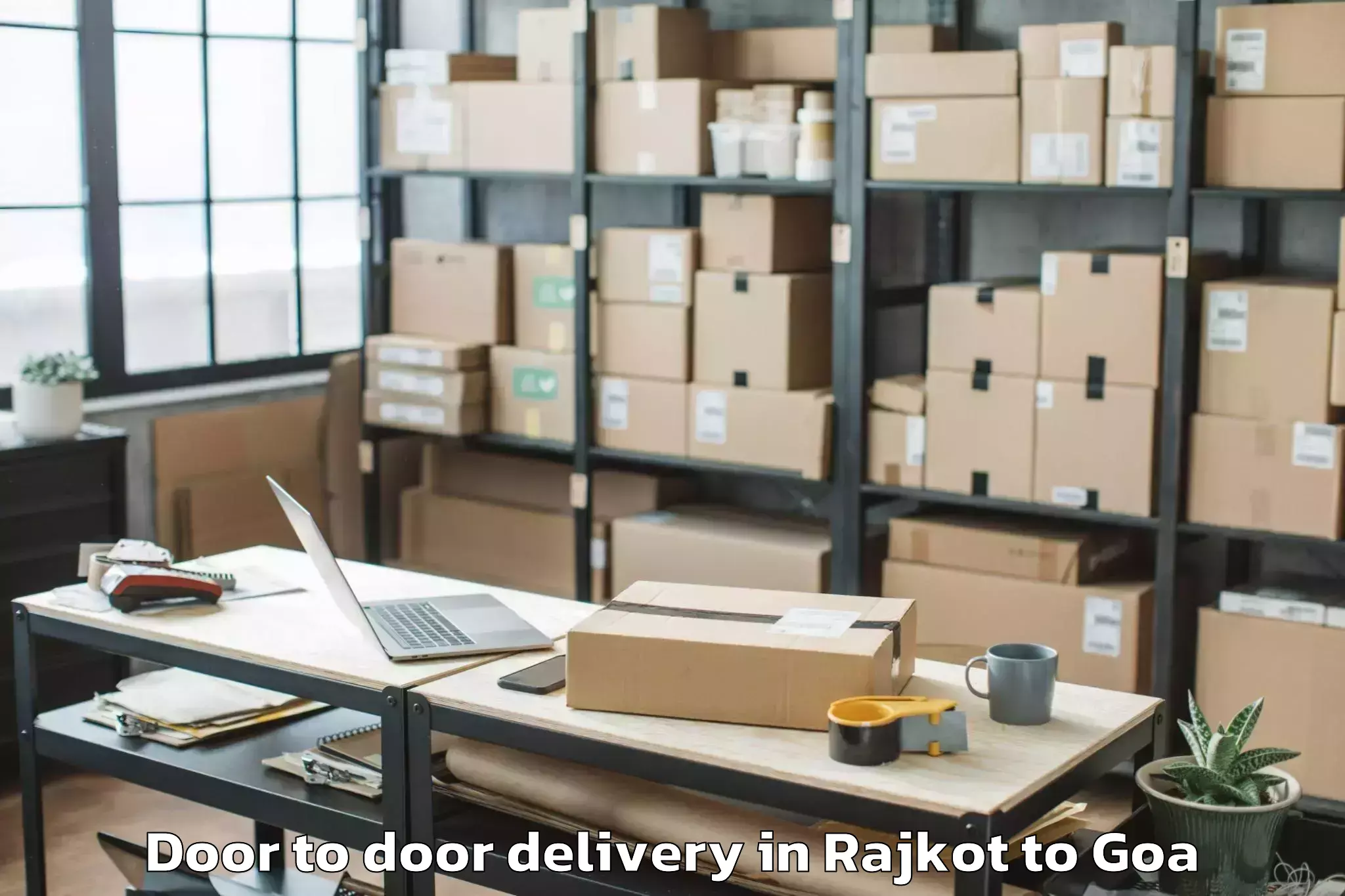 Trusted Rajkot to Saligao Door To Door Delivery